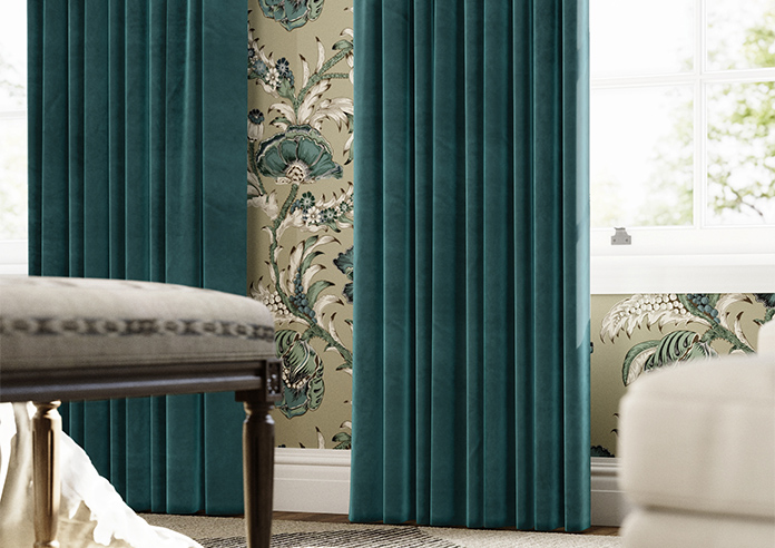 Ultra Luxe Velvet, Deep Teal - Made to Measure Curtains - Image 5
